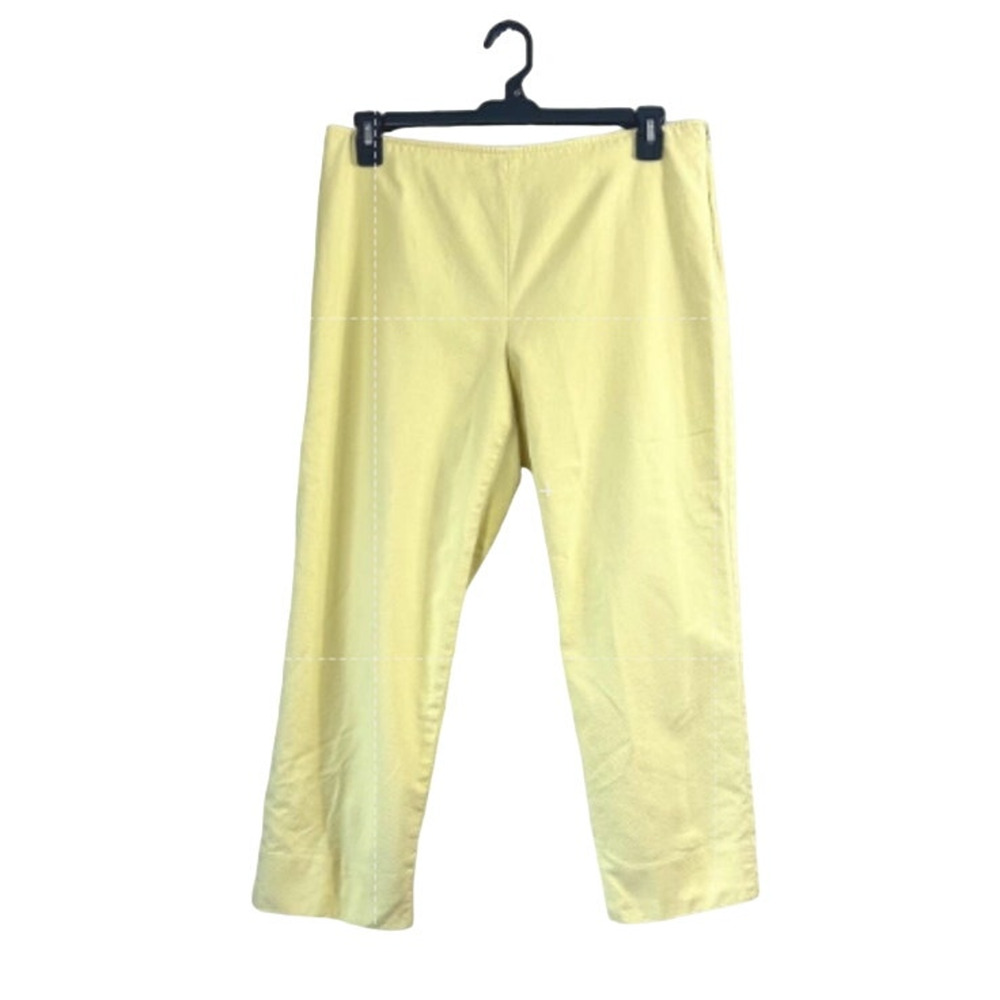 Yellow Tallbots Classic Side Zip Business Slacks 12